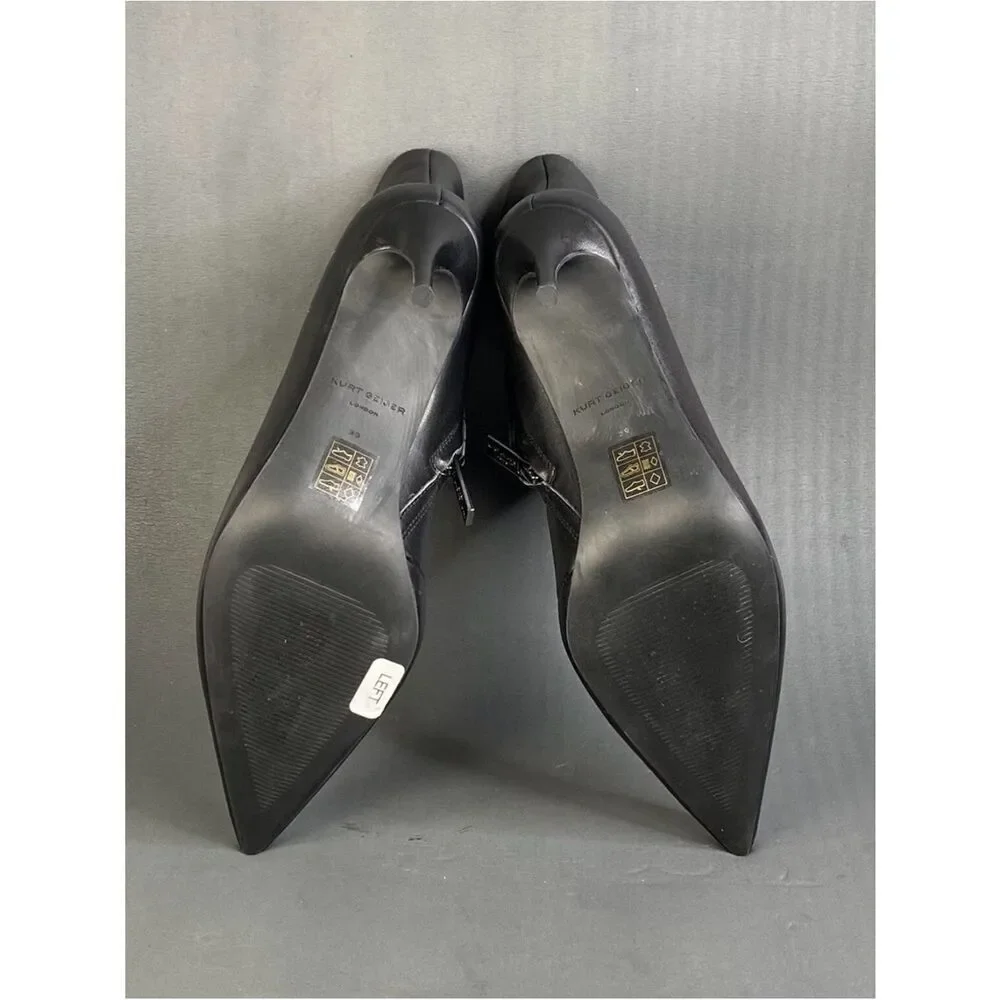 Kurt Geiger Women’s Black leather Belgravia Pointed Toe  Boots Size 10 (40.5)